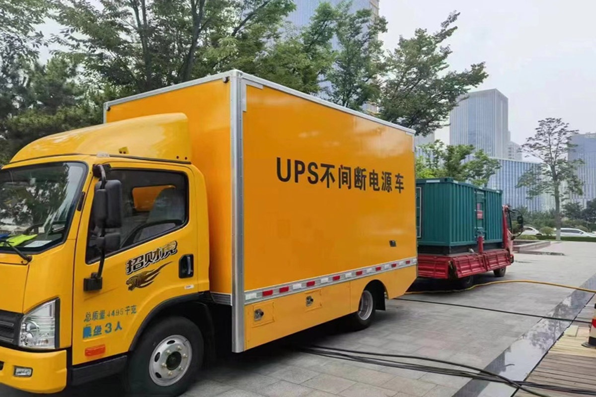 衡阳发电机租赁施工现场